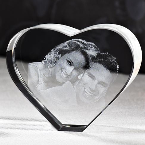 3D Glas Hjerte fra 449 Dkr
